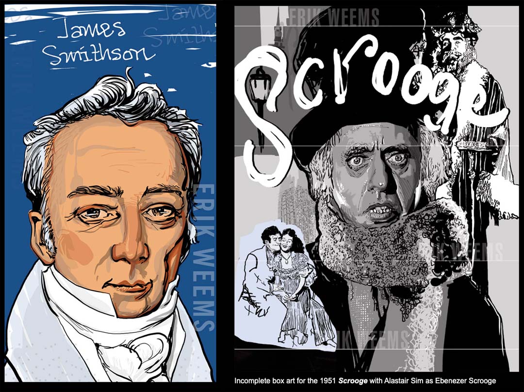 James Smithson and Scrooge Box Art - Erik Weems